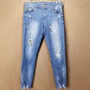 Articles Of Society Jeans Women's 31 Distressed jeans Blue Straight Denim